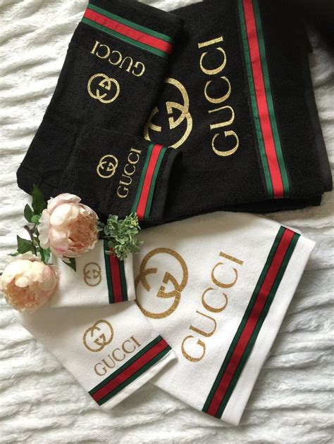 gucci towel set|gucci hand towels.